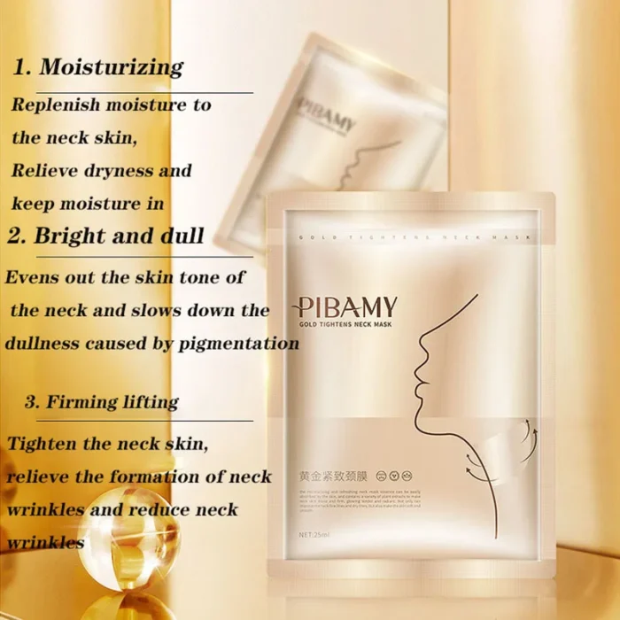 10pcs Gold Firming Neck Mask Moisturizing - Image 2