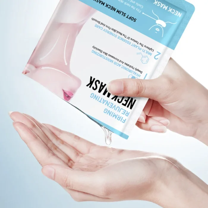 10pcs SADOER Hyaluronic Acid Neck Mask Collagen - Image 4