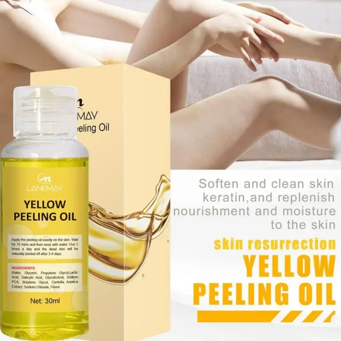 1pcs Yellow Peeling Oil Dark Skin Bleaching Remove Arm Knee Legs Melanin Body Brighten Scrub Whiten Exfoliating Dead Skin Care - Image 2