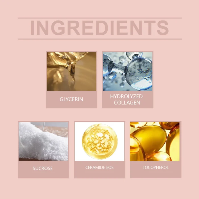 ⁦قناع كولاجين مقشر للوجه قناع كولاجين لتنظيف الوجه بلطف وترطيب عميق وترطيب عميق للوجه قناع ليلي للعناية بالبشرة كريم كوري للعناية بالبشرة⁩ - الصورة ⁦4⁩