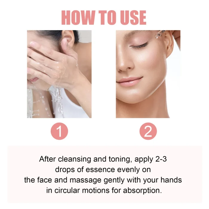 Niacinamide Serum Dark Spot Correcting Moisturizing Brightening Fade Fine Lines Deep Cleaning Makeup Remover Korean Skin Care - Image 5