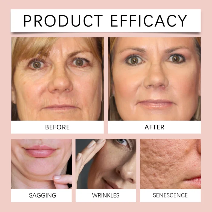 ⁦قناع كولاجين مقشر للوجه قناع كولاجين لتنظيف الوجه بلطف وترطيب عميق وترطيب عميق للوجه قناع ليلي للعناية بالبشرة كريم كوري للعناية بالبشرة⁩ - الصورة ⁦3⁩