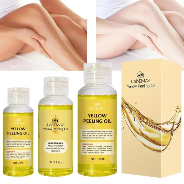 1pcs Yellow Peeling Oil Dark Skin Bleaching Remove Arm Knee Legs Melanin Body Brighten Scrub Whiten Exfoliating Dead Skin Care - Image 4