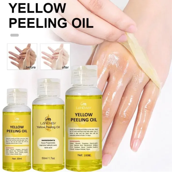 1pcs Yellow Peeling Oil Dark Skin Bleaching Remove Arm Knee Legs Melanin Body Brighten Scrub Whiten Exfoliating Dead Skin Care - Image 5