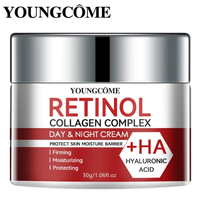 Deeply nourishing retinol collagen face care cream suitable for dry and rough skin, moisturizing face cream for aging skin - Image 2