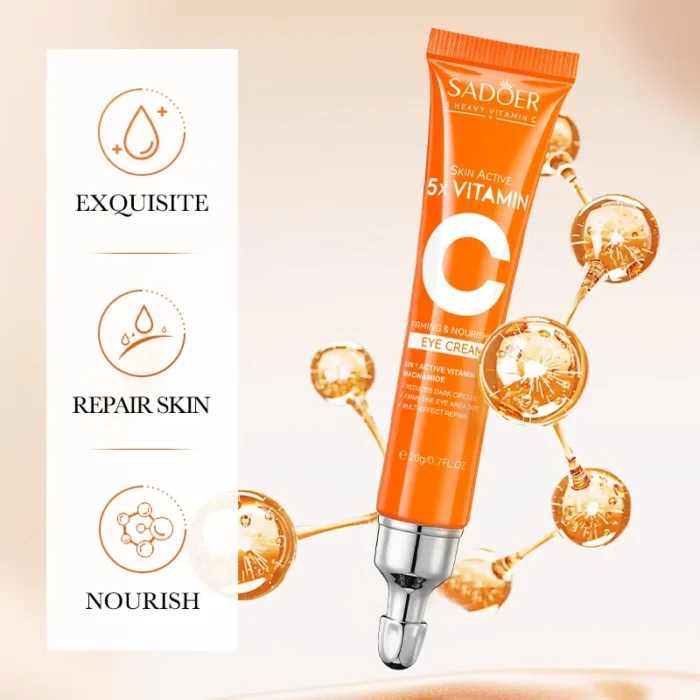 SADOER Vitamin C Eye Cream Anti Dark Circles - Image 3