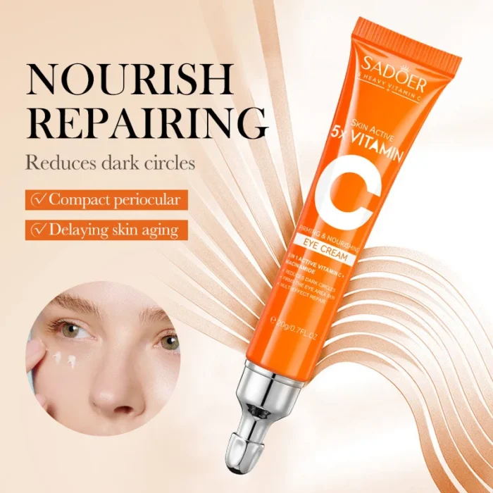 SADOER Vitamin C Eye Cream Anti Dark Circles - Image 2