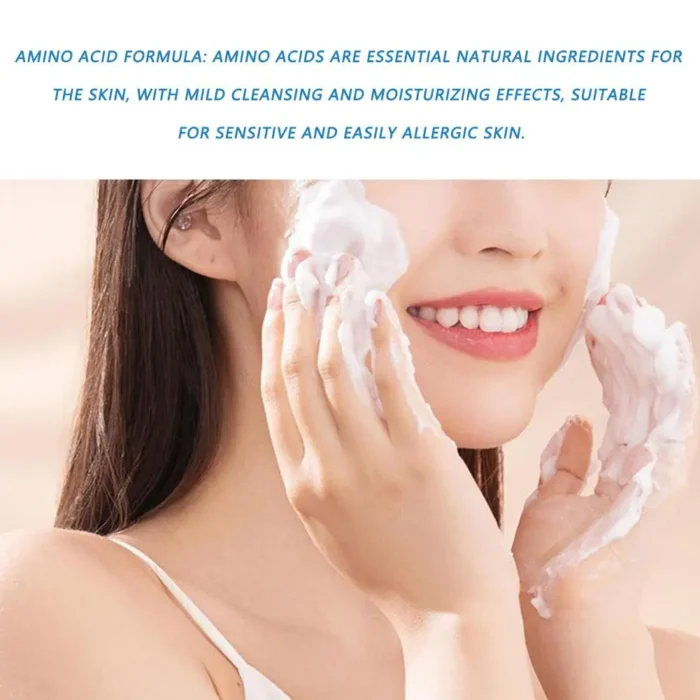 150ml Amino Acid Gentle Facial Cleanser Deep Cleansing Blackheads Moisturizing Soothing Repair Pore Cleanser Mild Skin Care - Image 5