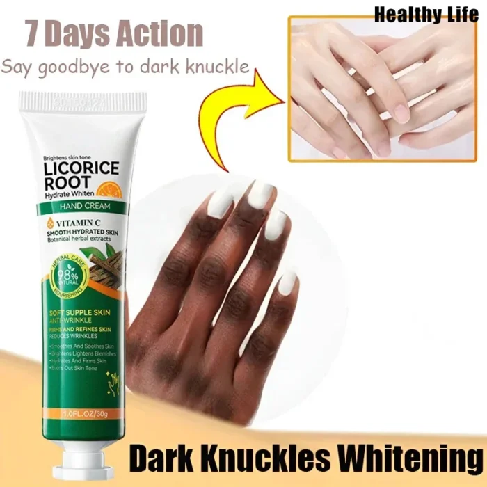 Fast Brighten Dark Knuckles Cream Whiting Hand Cream Lighten Melanin Stains Corrector Hand Anti Crack Soften Moisturize Product - Image 4