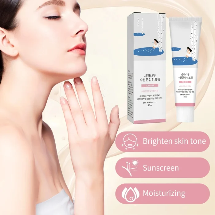 Sunscreen Spf 50+ Pa+++ Uv Protection Isolation Sunblock Refreshing Brightening Hydrating Waterproof Makeup Whit-ening Sun Cream - Image 5