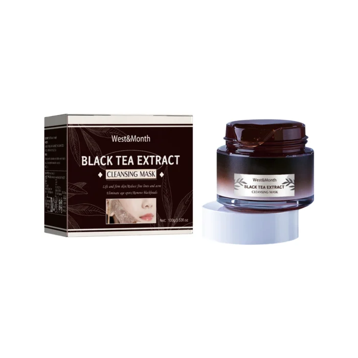 West&Month Black Tea Facial MaskCleanse PoresApplication MaskBrighten PoresBrighten ComplexionRejuvenate Facial Mask - Image 6